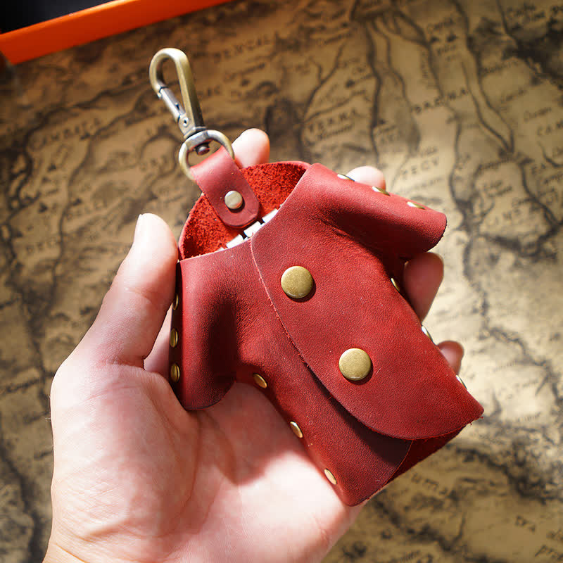Creative Cute Clothes Shape Leather Key Case - image 10