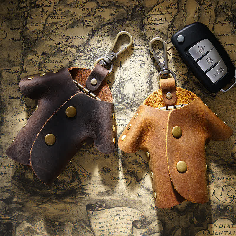 Creative Cute Clothes Shape Leather Key Case