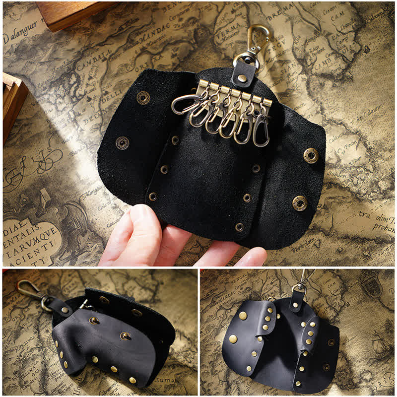 Creative Cute Clothes Shape Leather Key Case - image 6
