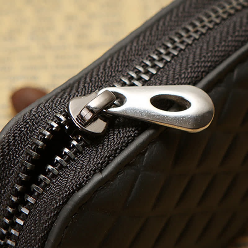 Universal Zipper Hook Hanging Leather Key Case - image 8