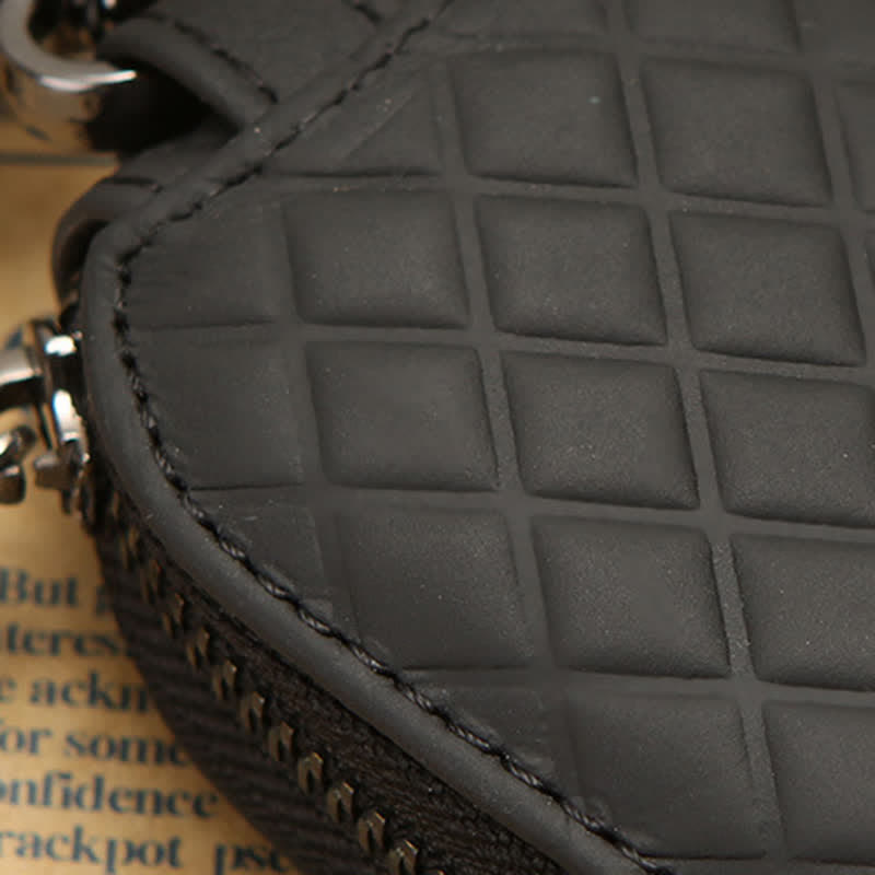 Universal Zipper Hook Hanging Leather Key Case - image 4