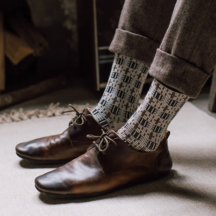 Men's Vintage Cross Gentleman Crew Socks