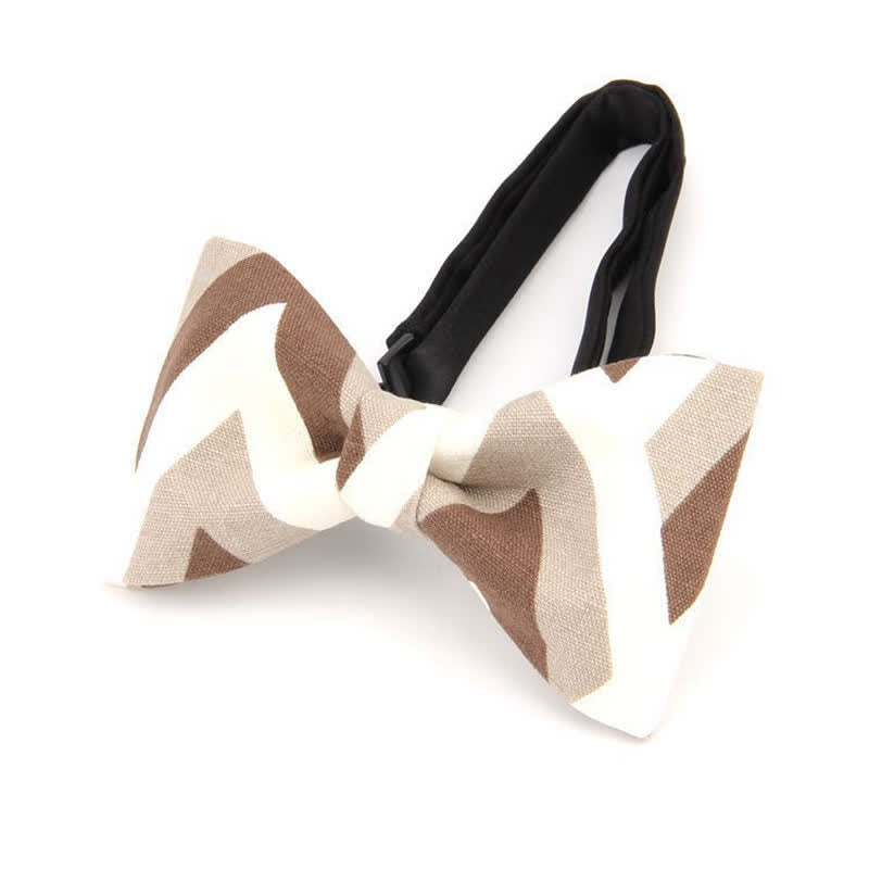 Men's Modern Dazzling Printed Cotton Bow Tie