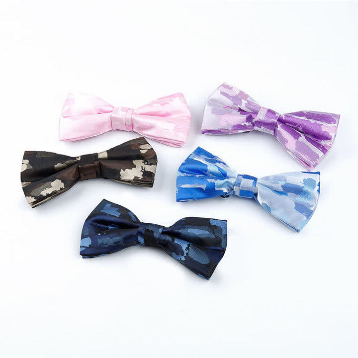 Men's Holiday Decor Graffiti Jacquard Bow Tie