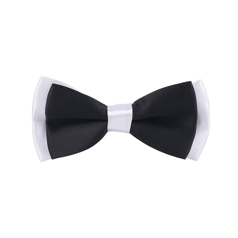 Kid's Classical Two Tone Double Layers Bow Tie