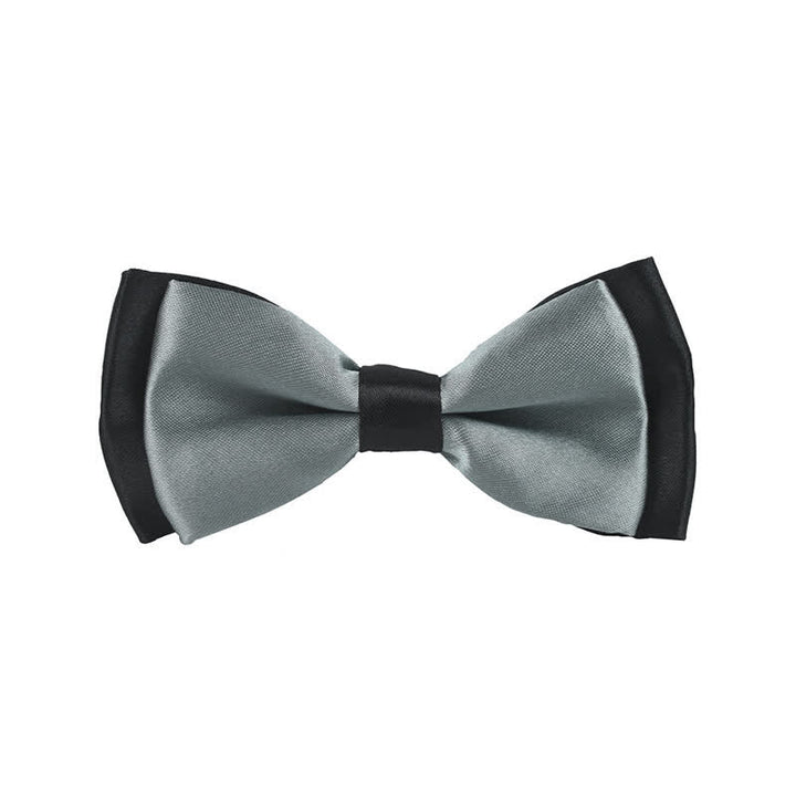 Kid's Classical Two Tone Double Layers Bow Tie