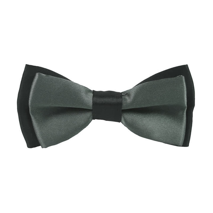 Kid's Classical Two Tone Double Layers Bow Tie