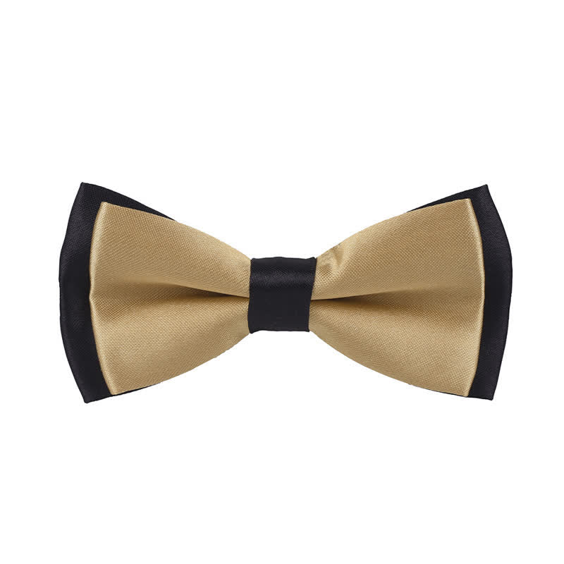 Kid's Classical Two Tone Double Layers Bow Tie