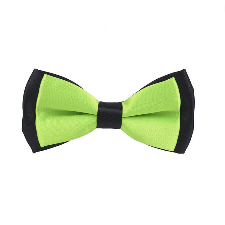 Kid's Classical Two Tone Double Layers Bow Tie