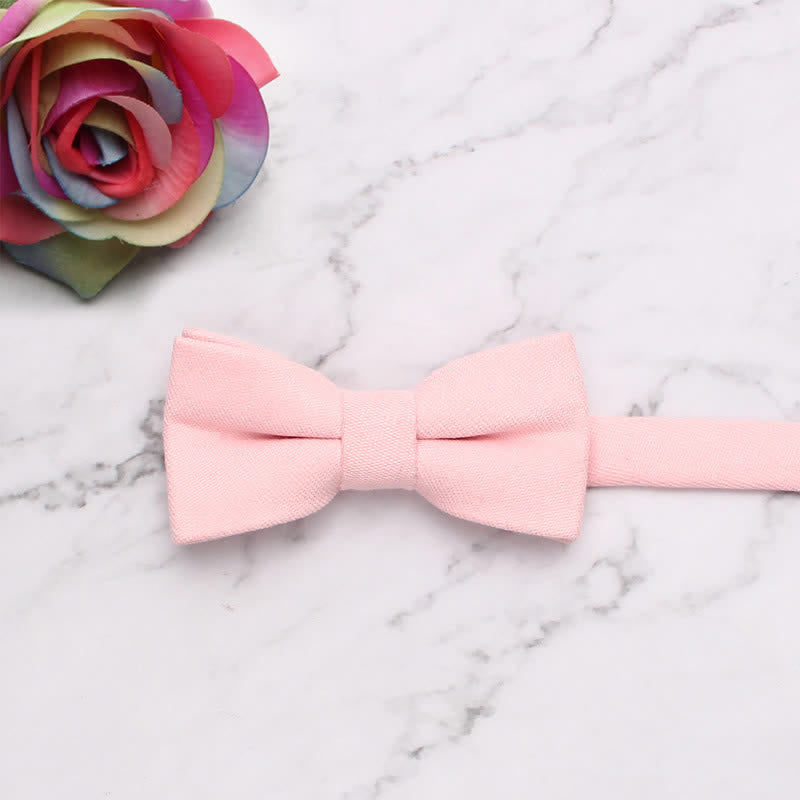 Kid's Simple Gentle Style Solid Color Bow Tie