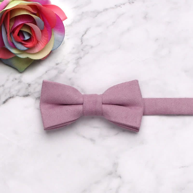 Kid's Simple Gentle Style Solid Color Bow Tie