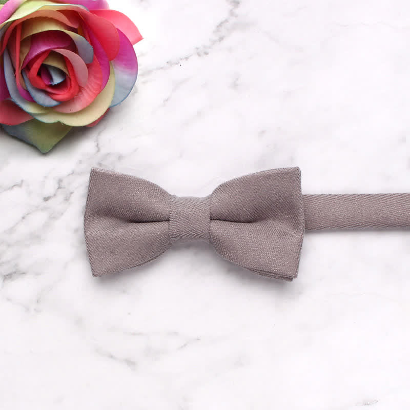 Kid's Simple Gentle Style Solid Color Bow Tie