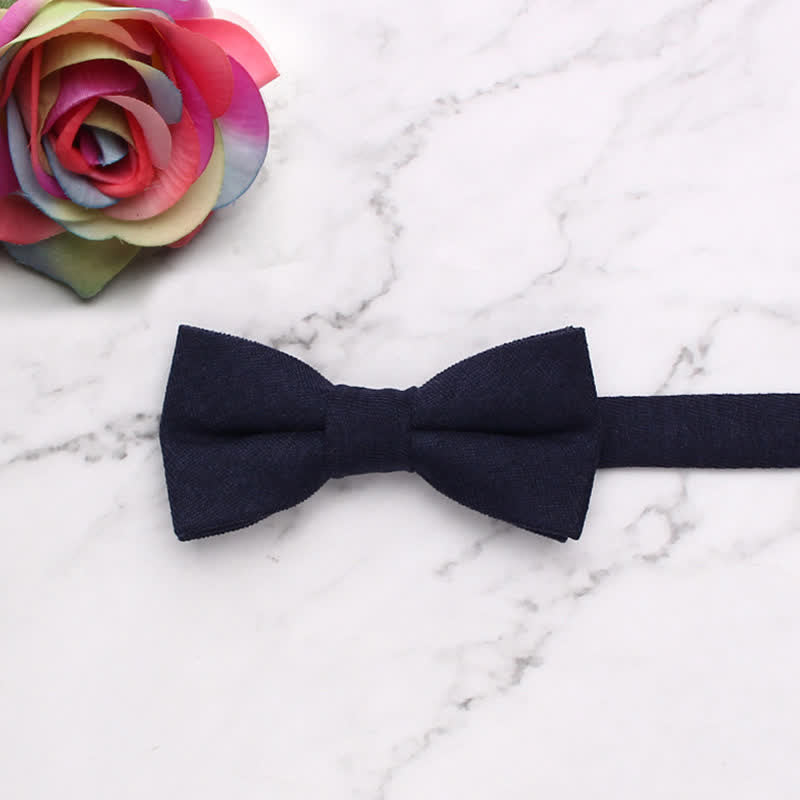 Kid's Simple Gentle Style Solid Color Bow Tie