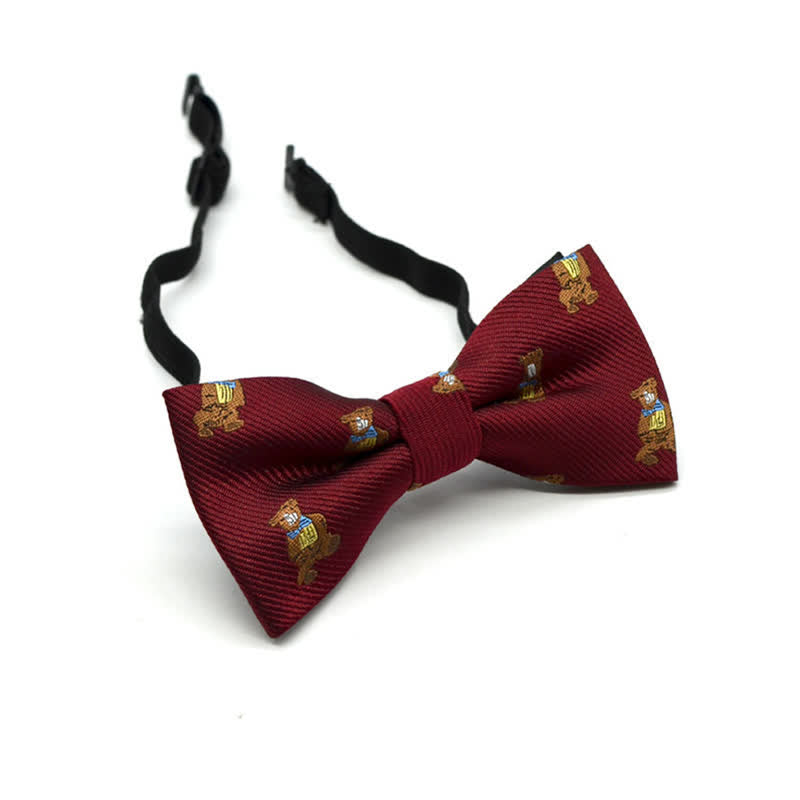 Kid's Funy Cartoon Motifs Twilled Bow Tie