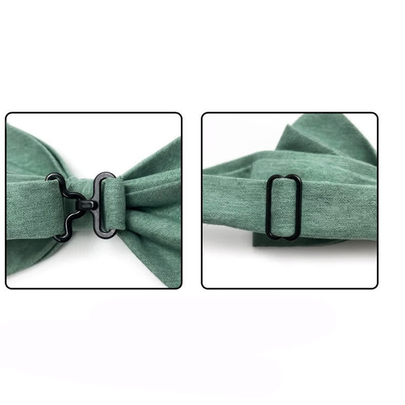 Men's Two Tone Double-Deck Wedding Business Bow Tie