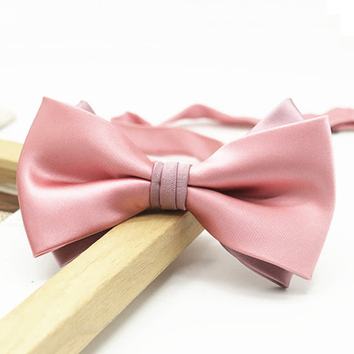 Men's Two Tone Double-Deck Wedding Business Bow Tie