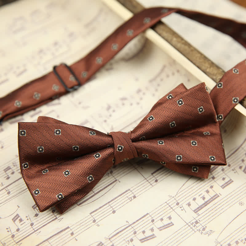 Men's Retro Double Layers Casual Party Decor Bow Tie