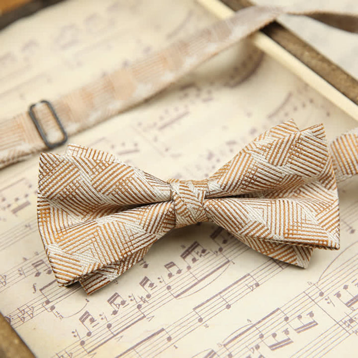 Men's Retro Double Layers Casual Party Decor Bow Tie