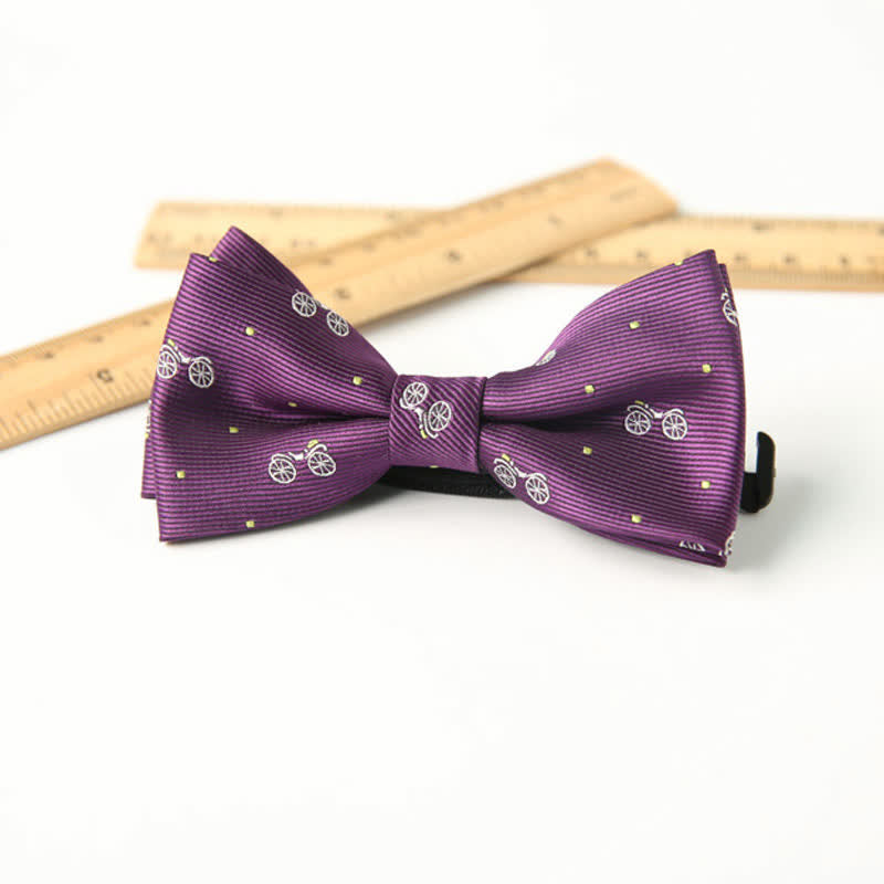 Kid's Cute Printed Double-Layered Stylish Fun Bow Tie