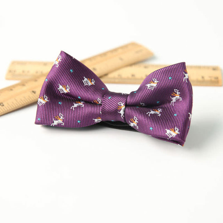 Kid's Cute Printed Double-Layered Stylish Fun Bow Tie