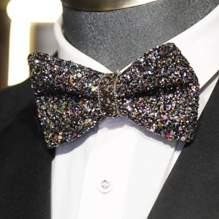 Men's Sparkling Colorful Rhinestone Gorgeous Bow Tie