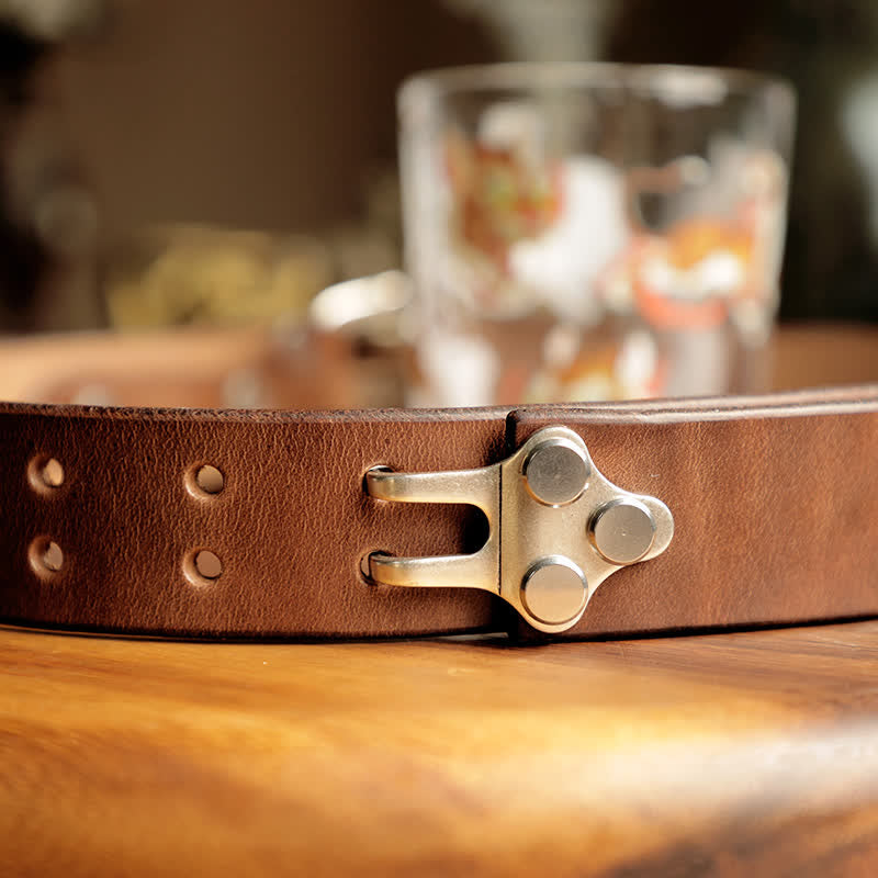 Men's Adventure Western Cavalry Leather Belt