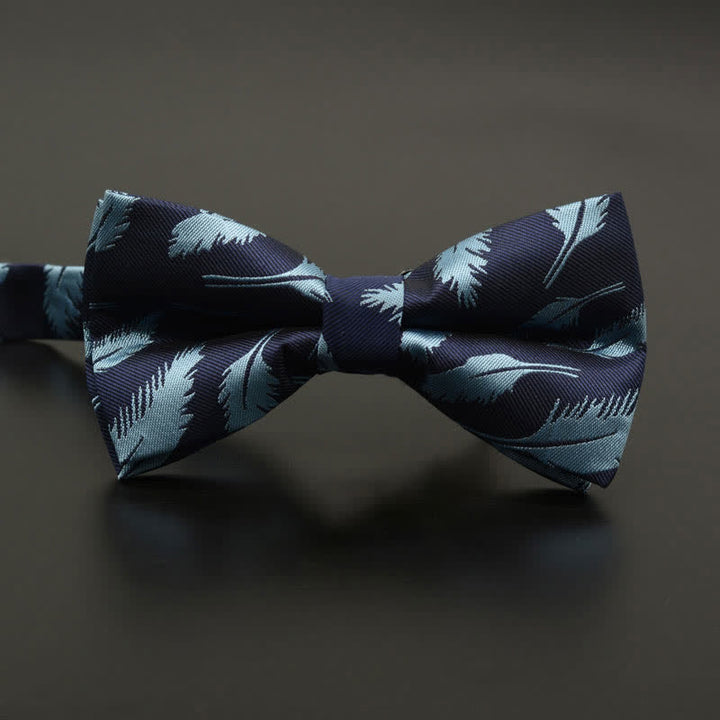 Men's Feather Floral Pattern Casual Daily Bow Tie