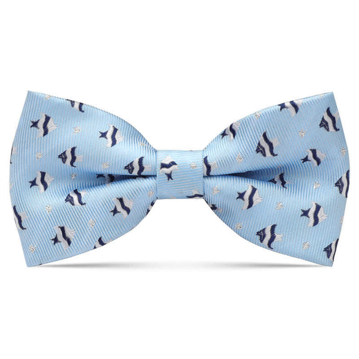 Kid's Interesting Cartoon Animal Motifs Bow Tie - SkyBlue Fish - image 23