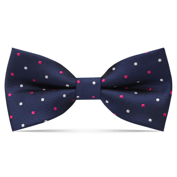 Kid's Interesting Cartoon Animal Motifs Bow Tie - Navy Dots - image 18