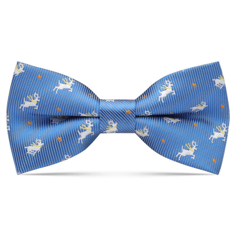 Kid's Interesting Cartoon Animal Motifs Bow Tie - Blue Deer - image 20