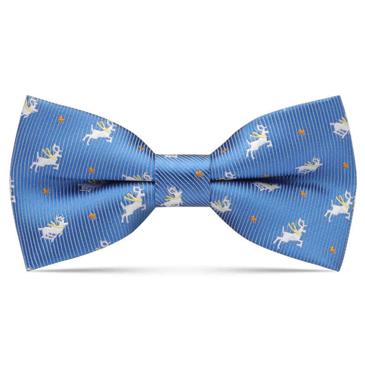 Kid's Interesting Cartoon Animal Motifs Bow Tie - Blue Deer - image 20
