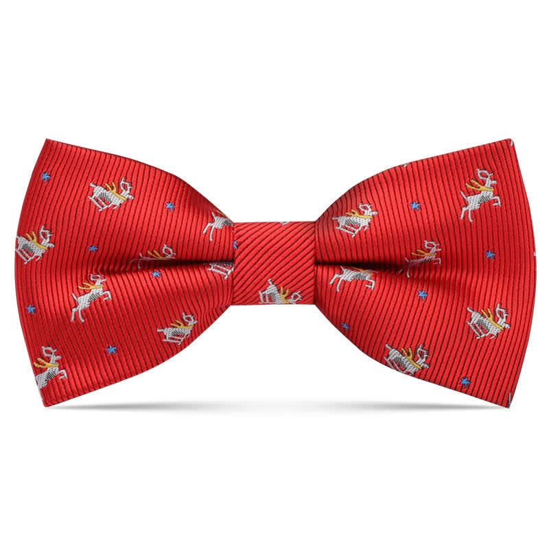 Kid's Interesting Cartoon Animal Motifs Bow Tie - Red Deer - image 12