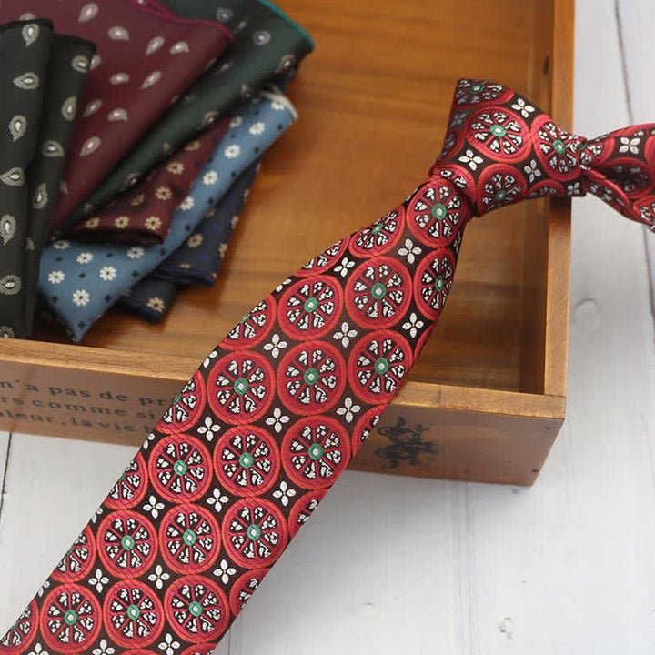 Men's Lemon Cashew Nut Classic Suits Necktie - Red Lemon - image 10