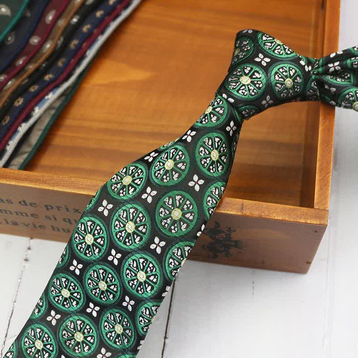 Men's Lemon Cashew Nut Classic Suits Necktie - Green Lemon - image 5