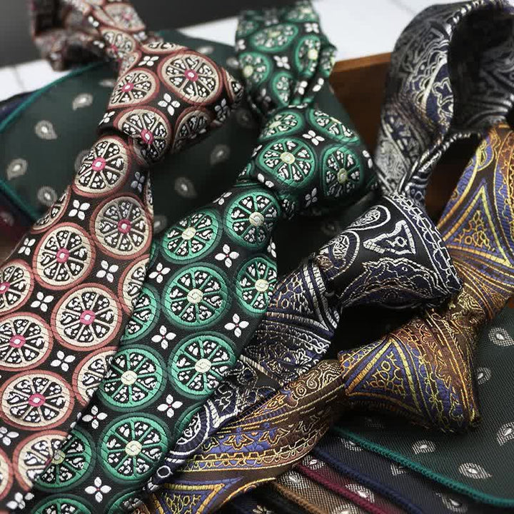 Men's Lemon Cashew Nut Classic Suits Necktie - image 3