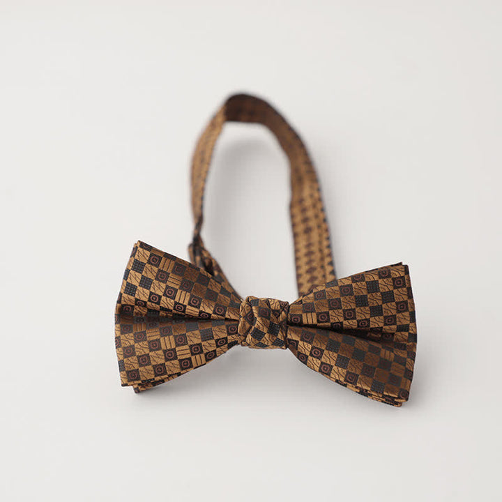 Men's Gradient Pattern Vintage Style Business Bow Tie