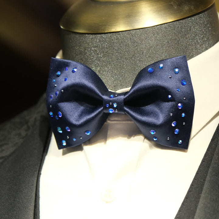 Men's Sparkly Rhinestone Starry Galaxy Bow Tie