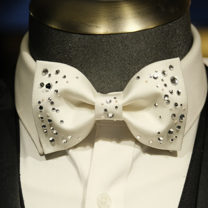 Men's Sparkly Rhinestone Starry Galaxy Bow Tie