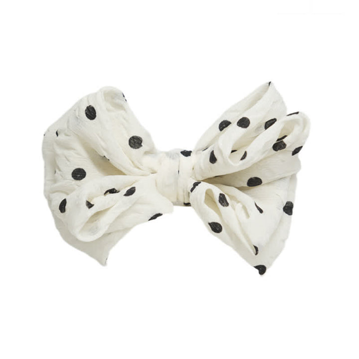 Men's Elegant Ivory Cute Polka Dots Bow Tie