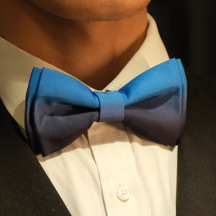 Men's Dreamy Gradient Color Bow Tie