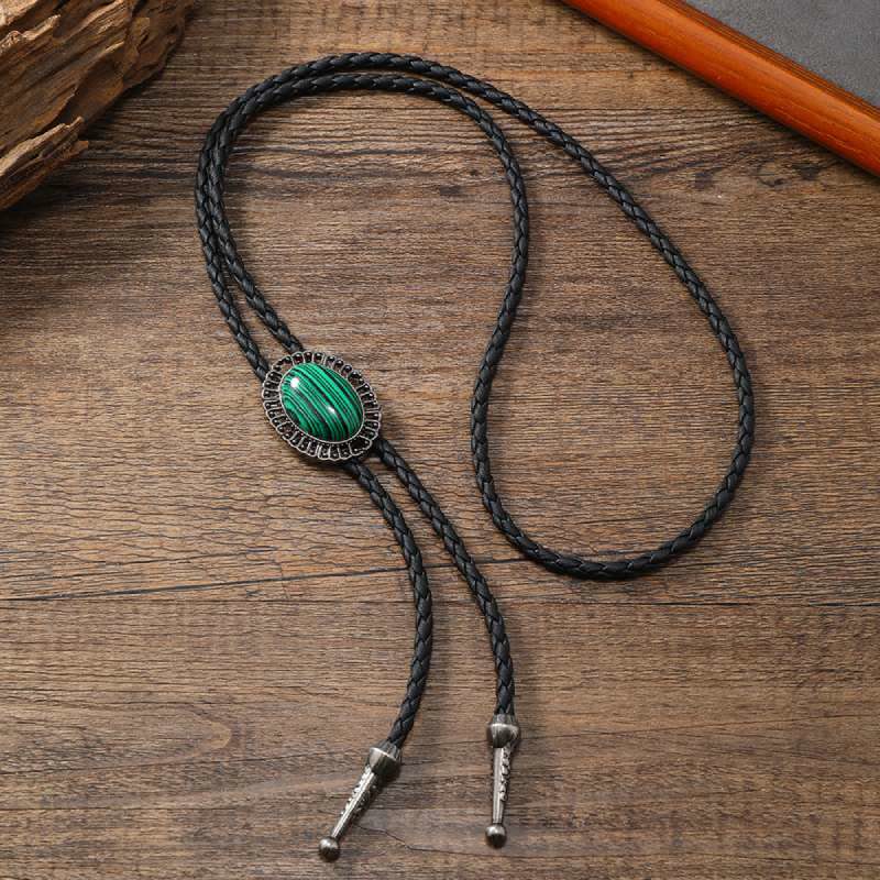 Stunning Western Replica Stone Bolo Tie - image 2
