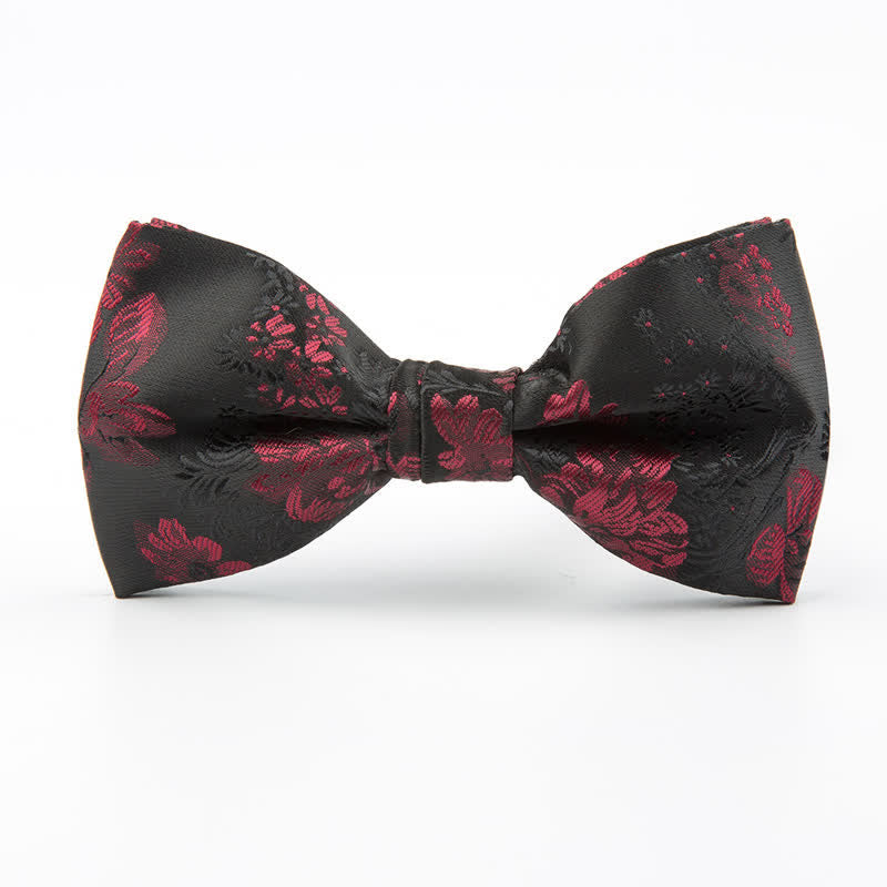 Men's Business Leisure Flower Pattern Wedding Bow Tie