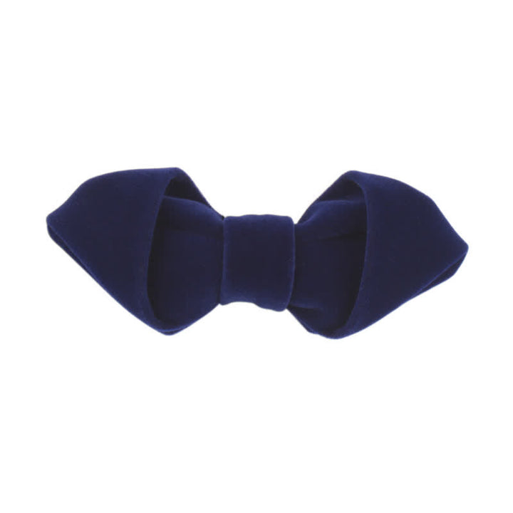 Men's Velvet Solid Color Party Business Pointed Bow Tie