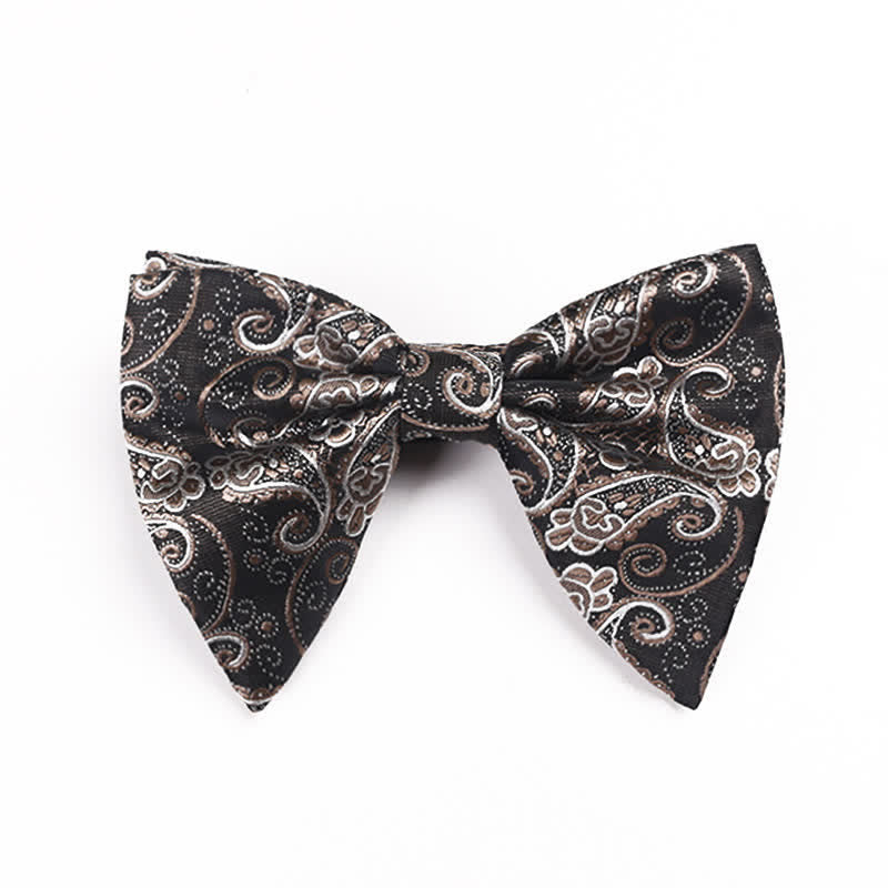 Men's Paisley Oversized Pointed Tuxedo Bow Tie