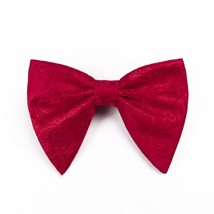 Men's Paisley Oversized Pointed Tuxedo Bow Tie