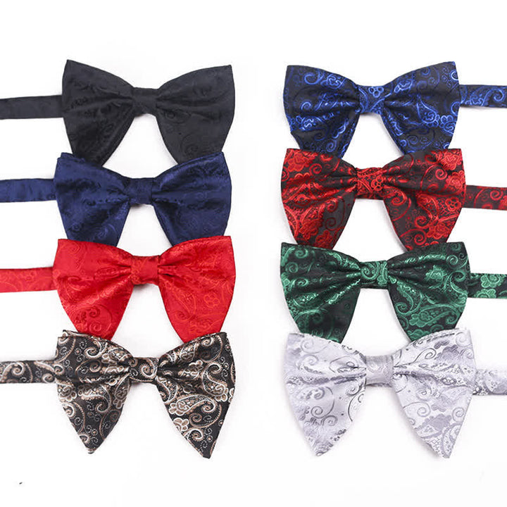 Men's Paisley Oversized Pointed Tuxedo Bow Tie