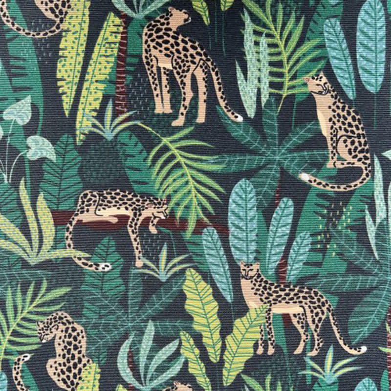 Men's Spotty Jaguar Green Rainforest Necktie - image 1