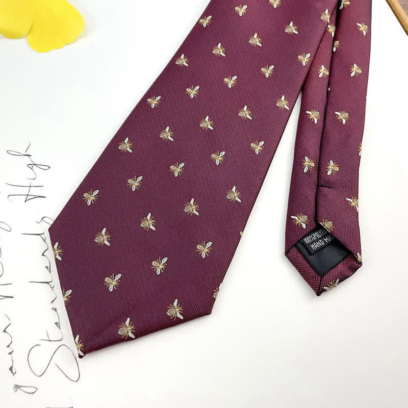 Men's Cute Honey Bee Casual Motifs Necktie - image 2