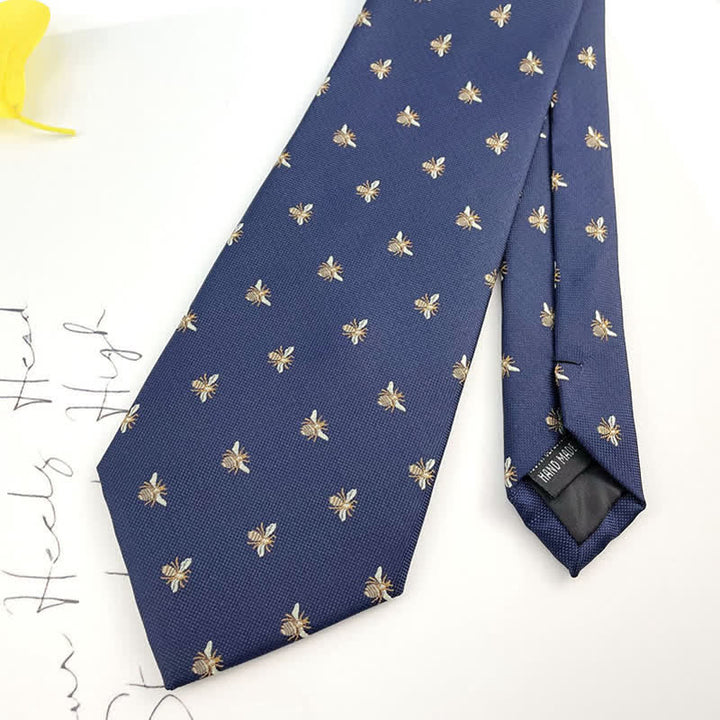 Men's Cute Honey Bee Casual Motifs Necktie