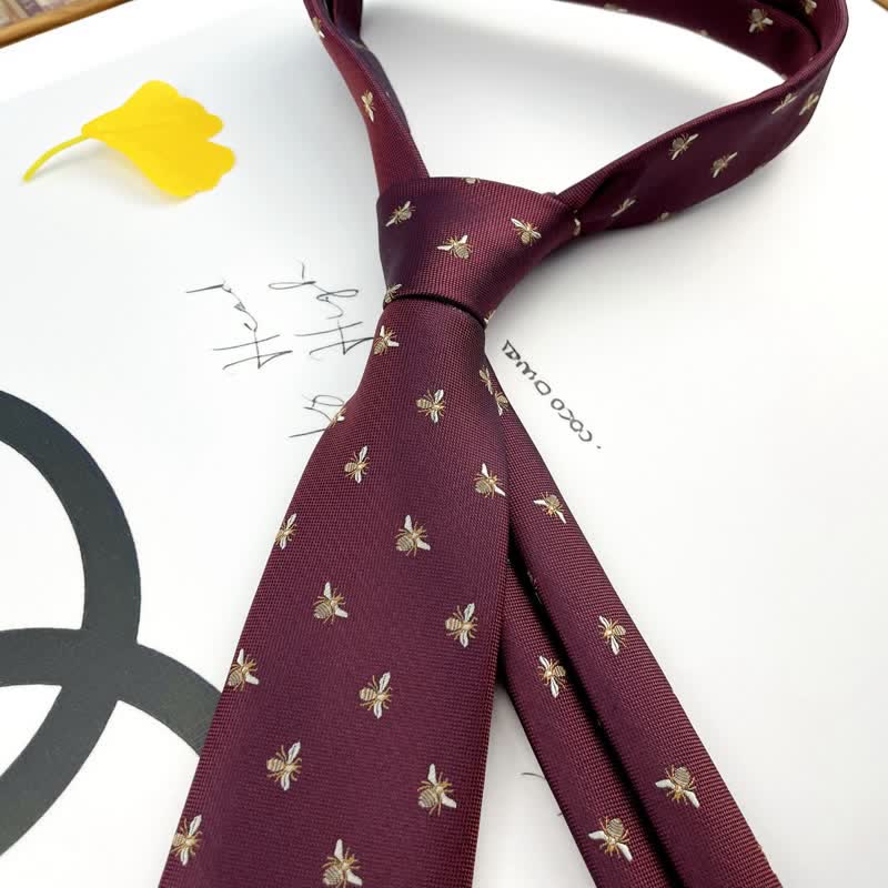 Men's Cute Honey Bee Casual Motifs Necktie - image 1